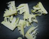 【農家のレシピ】キャベツの芯のラー油漬け作り方2写真