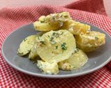 新じゃが芋と薩摩芋芋のホットサラダ🍠作り方5写真