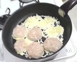 レンコンと鶏ひき肉の☆カリカリチーズ焼き作り方3写真