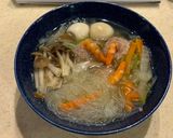 エビ肉団子と春雨の中華スープ作り方9写真