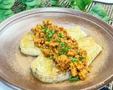 とろける白ナス × 和風キーマカレーのせ作り方7写真