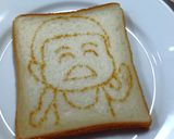食パンアートで♡可愛いフレたん（誕）フレディ作り方1写真