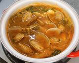 アサリと豆腐と青梗菜のキムチチゲ作り方5写真