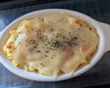 簡単★ホワイトシチューマカロニグラタン作り方4写真