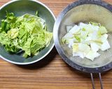 ヨウサマの減塩白菜と挽き肉のあんかけ作り方1写真