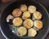 肉汁ジュワ！サクサク絶品ナスの餡かけ挟み焼き作り方6写真