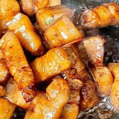 紅焼肉|多結晶氷砂糖で作る豚バラ肉の甘辛煮:工程5