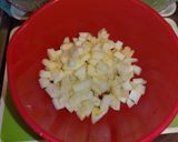 レンジで簡単フィリング作り 林檎春巻き作り方1写真