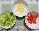 夏休み簡単ワンプレートレンジタコライス丼作り方1写真