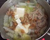 白菜となめこ・お豆腐のお味噌汁✿作り方5写真