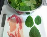 豚肉のモロヘイヤ巻き(照り焼き風)作り方1写真