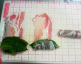 豚肉のモロヘイヤ巻き(照り焼き風)作り方2写真