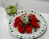 ゆず胡椒ぽん酢でカルパッチョ作り方3写真