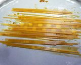 大葉にんにく醤油で♪ポリポリパスタ作り方1写真