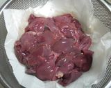 こんにゃくレバー＊ピリ辛にんにく炒め作り方1写真