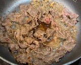 お箸が止まらない！ジューシー牛肉のっけ丼作り方5写真