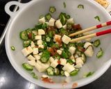 【男料理】夏バテ対策！長芋とオクラの梅肉和え作り方4写真