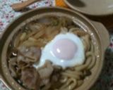 土鍋であったか！すき焼き風うどん♪作り方7写真