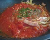 厚切りベーコンの♪トマトクリームパスタ作り方2写真