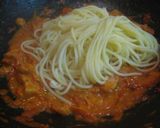 厚切りベーコンの♪トマトクリームパスタ作り方4写真