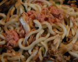 ツナと茸の焼きうどん✿柚子胡椒風味作り方6写真