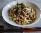 ツナと茸の焼きうどん✿柚子胡椒風味作り方7写真