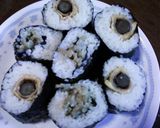 牛蒡サラダロールと牛蒡卵ロール★巻き寿司作り方5写真