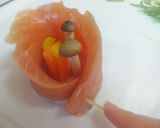 【1個約85kcal】秋鮭の野菜ロール作り方5写真