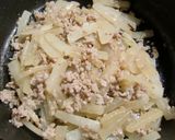 大根とひき肉のピリ辛煮作り方5写真