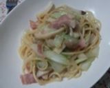 材料3つで★早うま！白菜のベーコンパスタ作り方5写真