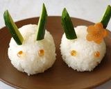 うさぎのおにぎり(キャラ弁＆おせち）作り方4写真