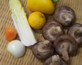 こんもり野菜の椎茸ステーキ作り方1写真