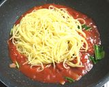 ニガナのトマトパスタ作り方6写真