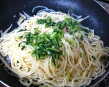 みぶな漬とカニのパスタ作り方4写真
