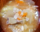 野菜が甘い♡ストウブでぶりの アラ汁作り方7写真