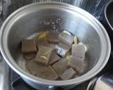 もつ煮込み(味噌煮込み)野菜たっぷり作り方3写真