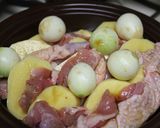 タジン鍋　de　鶏肉じゃが作り方1写真