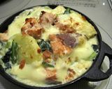じゃが芋&サケ☆すぐできる！グラタン作り方4写真