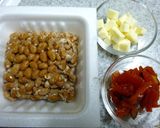 チーズと福神漬け入り納豆～あったかご飯に作り方1写真