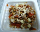 チーズと福神漬け入り納豆～あったかご飯に作り方3写真