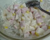 蓮根と魚肉ソーセージのかき揚げ風作り方2写真