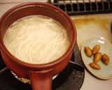 アピオスと水菜、ポカポカうどん作り方1写真