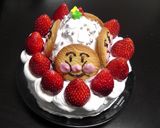 アンパンマンのクリスマスツリーケーキ作り方13写真