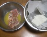 鶏肉・セロリ・長いもの　白いサラダ作り方1写真