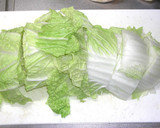 白菜とお揚げの煮物作り方1写真