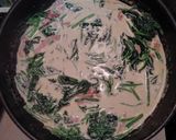 簡単⭐︎青菜とパンチェッタのクリームパスタ作り方3写真