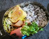 ✿カイワレとハムの卵焼き✿お弁当にも♫作り方3写真