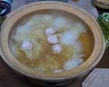 白菜と鶏だんごの鍋作り方7写真