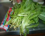 おさかなソーセージと小松菜のかき醤油炒め作り方1写真