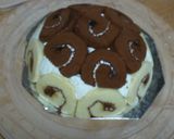 ロールケーキで作るドームケーキ作り方10写真